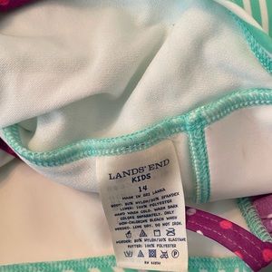 Lands End girls 1 pc swimsuit